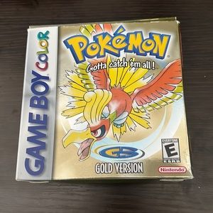 Pokémon Gold with box, manual, and insert